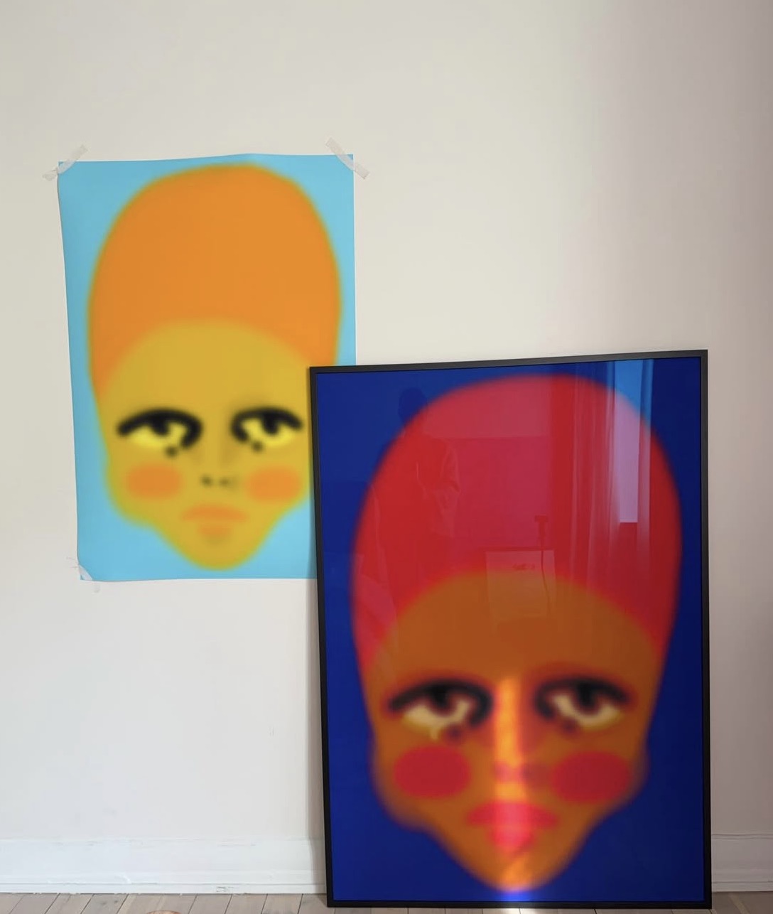 Hidden under blue (100x70cm)