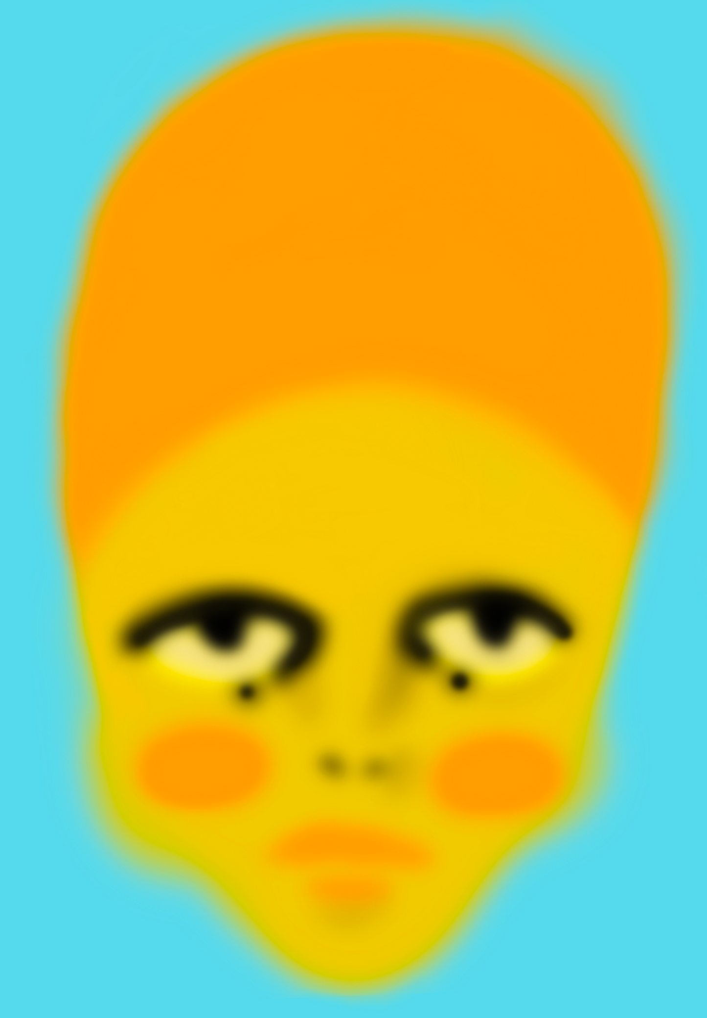 Hidden under blue (100x70cm)